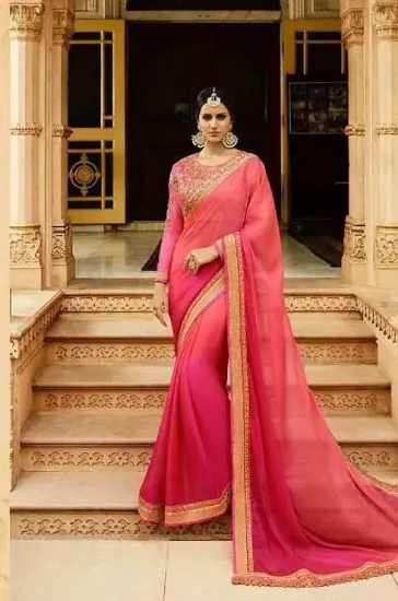 Picture of women saree graceful design bollywood wedding party we,