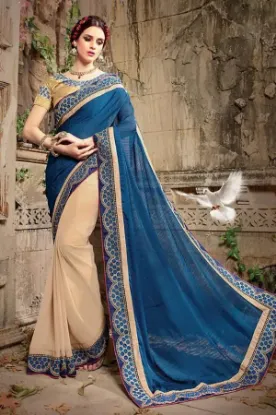 Picture of women saree graceful design bollywood wedding party wea