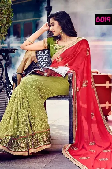 Picture of womens etheninc silk saree grand pallu full jari jari ,