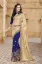 Picture of yellow printed bhagalpuri silk saree indian ethnic wear