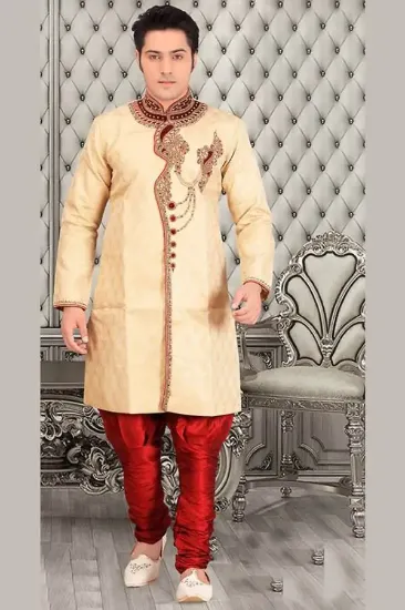 Picture of ambience men's indian wedding shoes sherwani punjabi ju