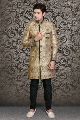 Picture of cerulean indian wedding indowestern sherwani for men ,j