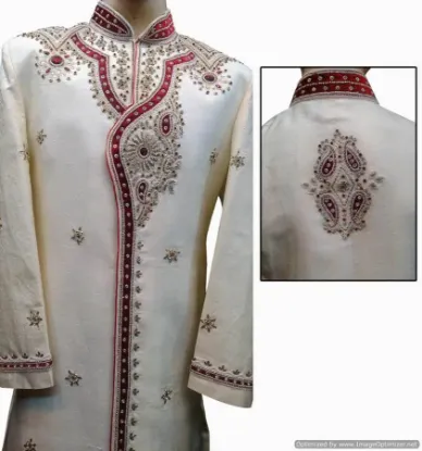 Picture of designer indian wedding mens sherwani churidar kurta mo