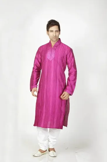 Picture of fancy off white jacquard silk indian wedding sherwani f