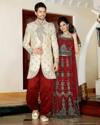 Picture of indian traditional pakistani wedding designer wear sher